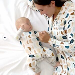 Little Sleepies Luna Neutral Crescent Zippie